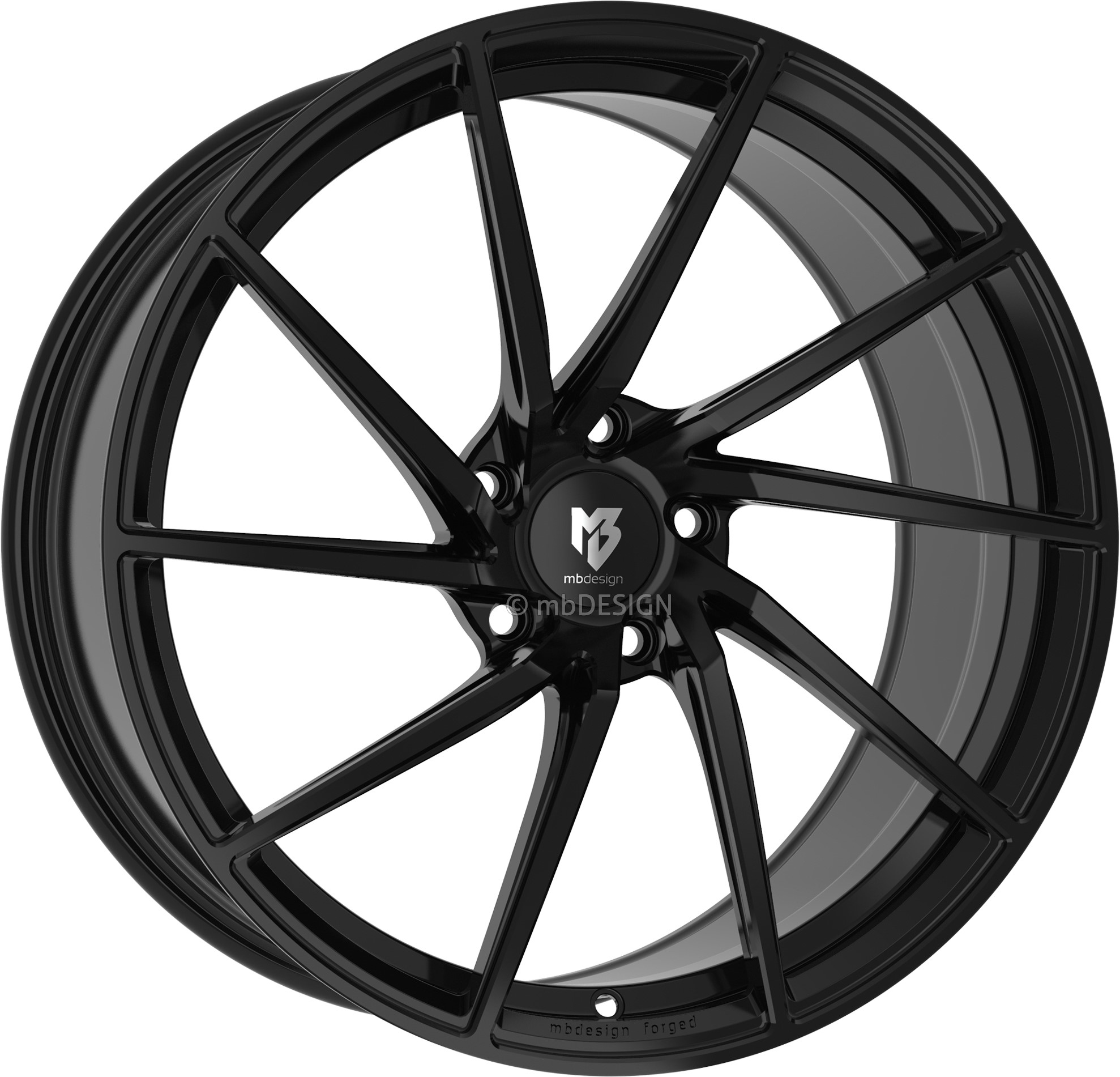 mbDESIGN SF2 19x9 ET42 5x114.3 Schwarz Glänzend
