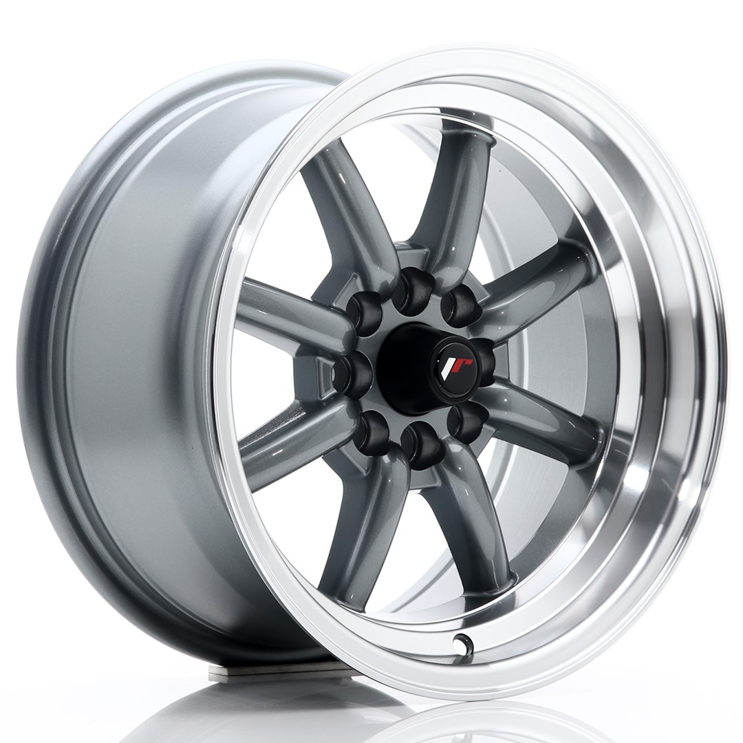 Japan Racing JR19 15x8 ET0 4x100/108 Gun Metal Machined Lip