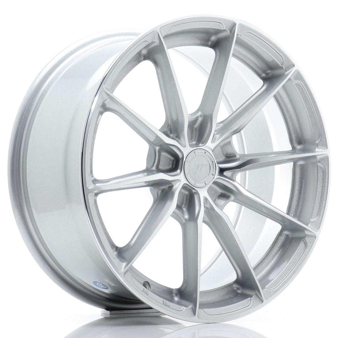 Japan Racing JR37 17x8 ET20-40 Blank (5H) Silver Machined Face