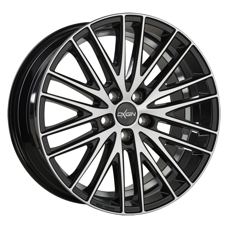 Oxigin 19 OXSPOKE 17x7.5 ET45 5x108 Black Full Polish