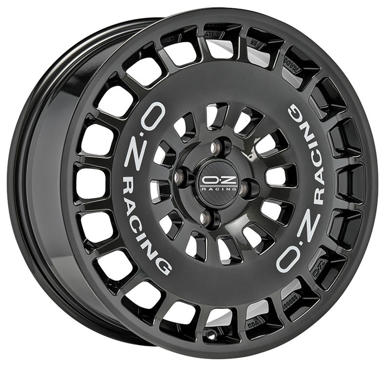 OZ RR40 17x7.5 ET20 4x108 Hyper Titanium Silver Lettering