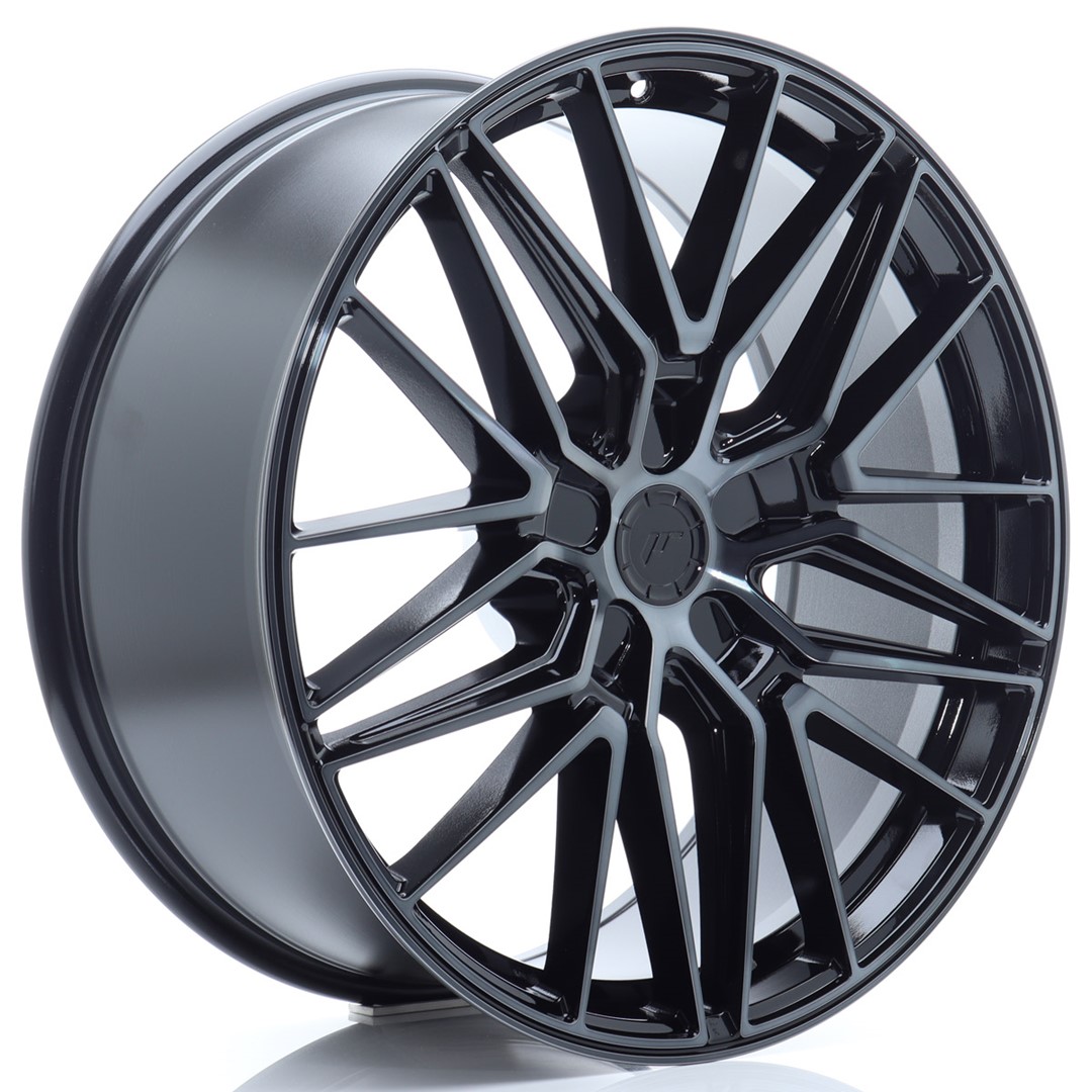 Japan Racing JR38 21x9 ET10-52 Blank (5H) Black Brushed Tinted Face