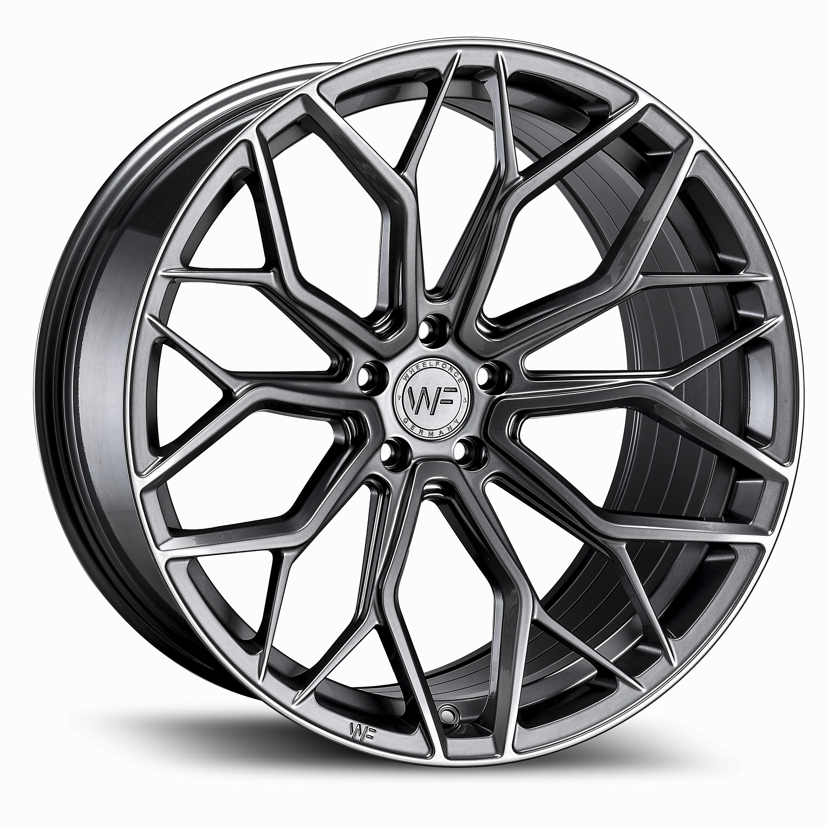 Wheelforce Wheels HE1-FF 21x10.5 ET36 5x112 Gloss Steel