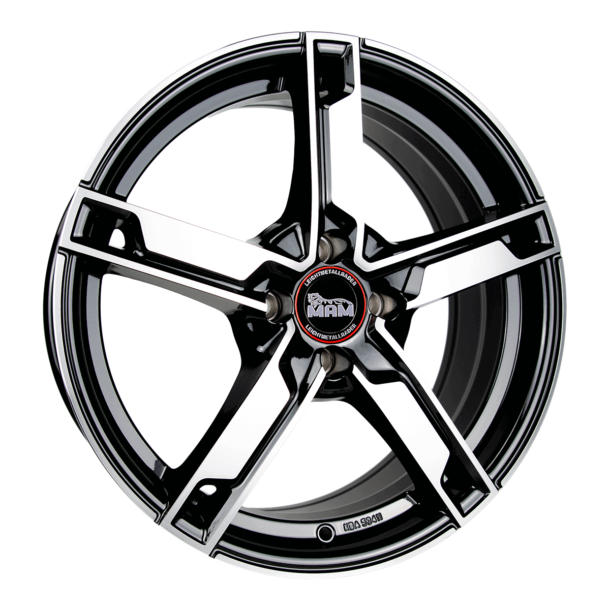 MAM Felgen W4 17x7 ET35 4x100 Black Front Polish