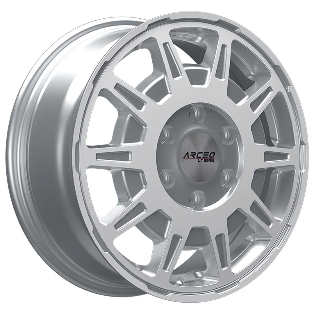 Arceo Stars LT1 16x6.5 ET62 6x130 Argent Diamond