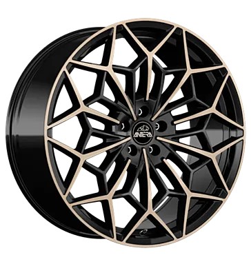 Antera A105 22x10.5 ET52 5x128 Noir Piano Champagne