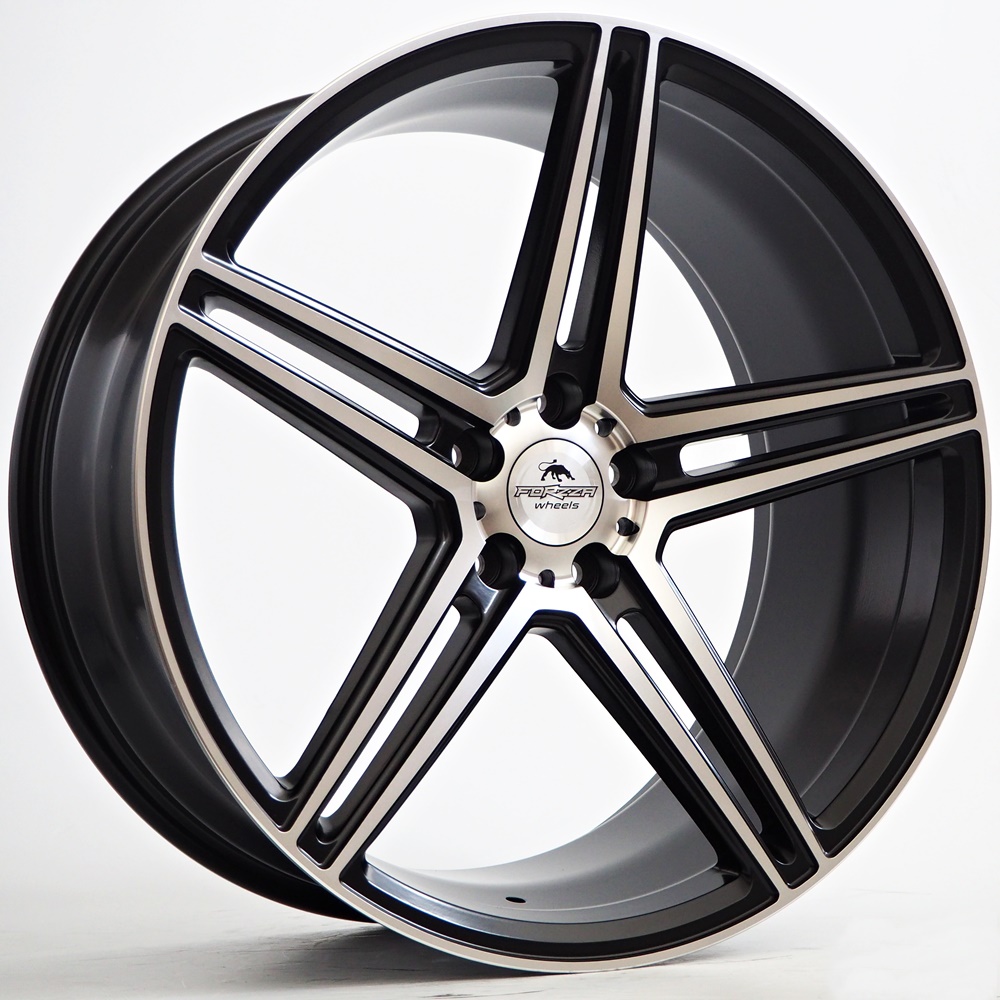 Forzza Wheels BOSAN 20x9 ET25 5x112 Black Matt Face Machined