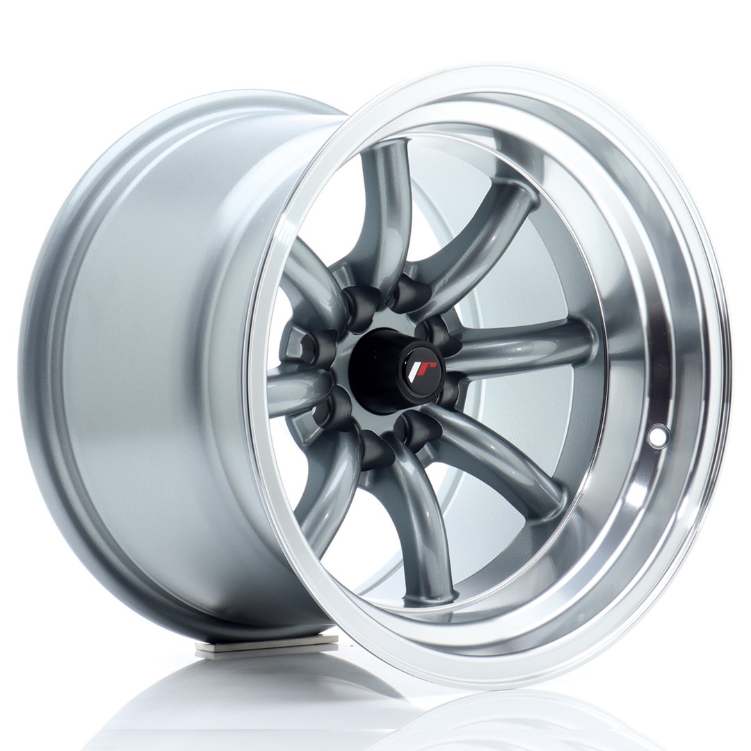 Japan Racing JR19 15x10.5 ET-32 4x100/114.3 Gris Anthracite Bord Machiné