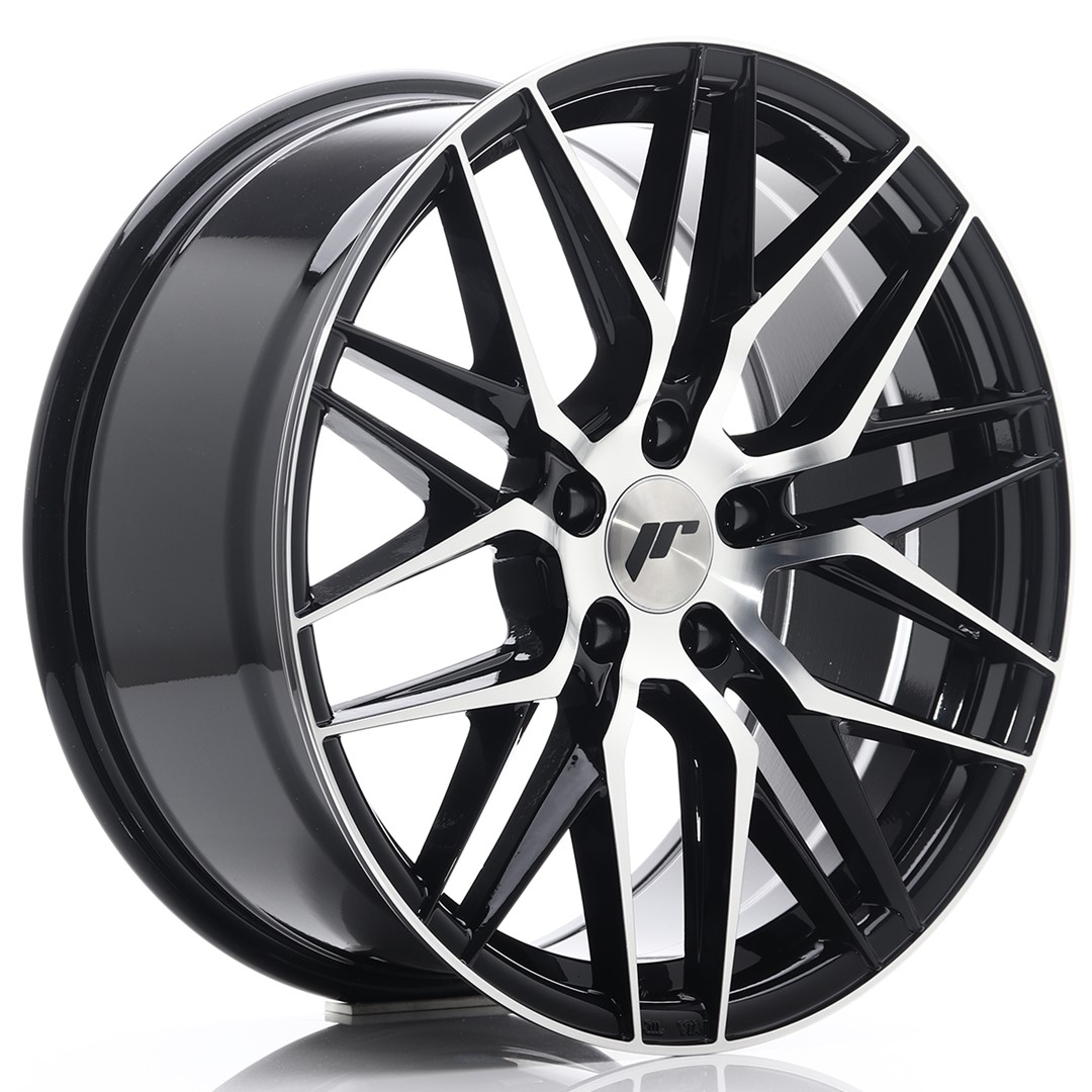 Japan Racing JR28 18x8.5 ET40 5x112 Gloss Black Machined Face