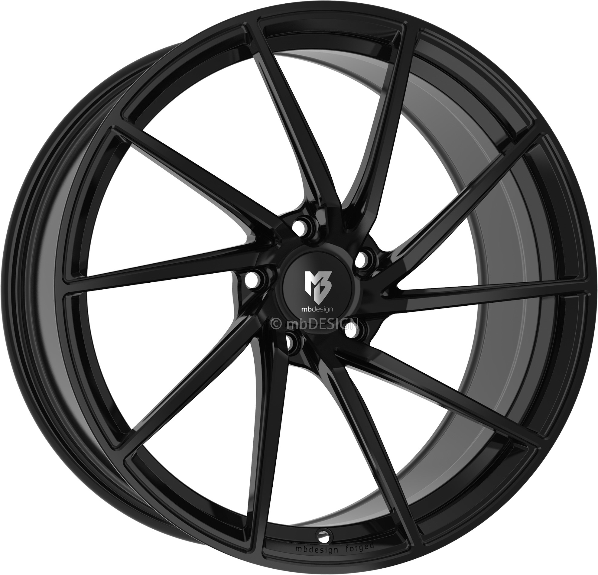 mbDESIGN SF2 19x9 ET42 5x114.3 Schwarz Glänzend
