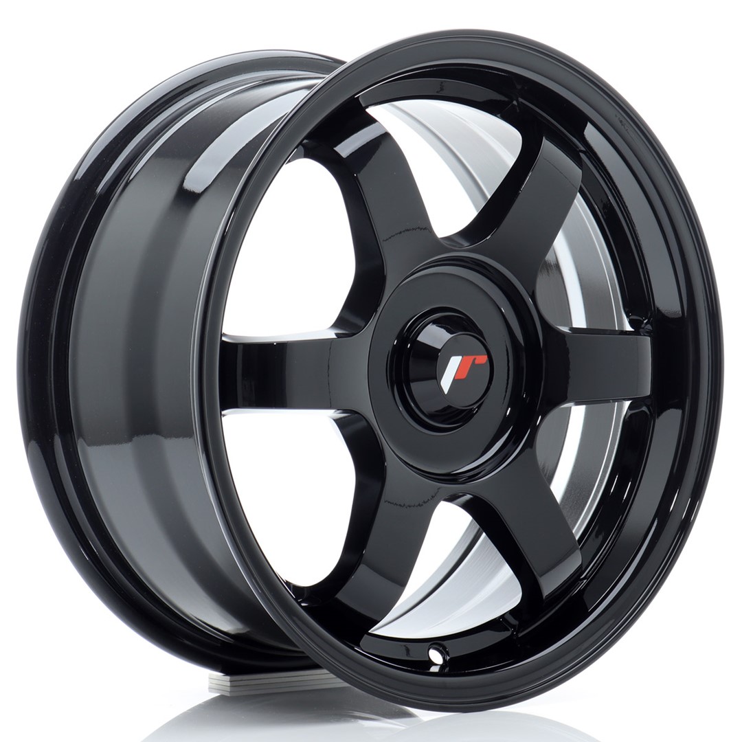Japan Racing JR3 15x7 ET25-42 Noir Brillant (ET et PCD sélectionnables)