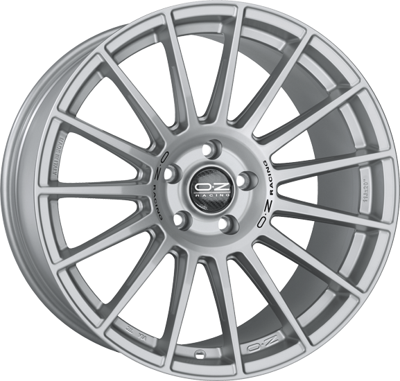 OZ SUPERTURISMO DAKAR 20x10 ET20 5x110 Matt Race Silver Black Lettering
