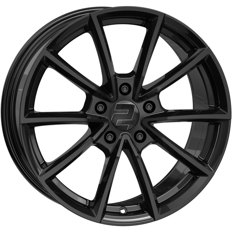 2DRV WH28 18x8 ET35 5x112 Schwarz Glänzend Lackiert