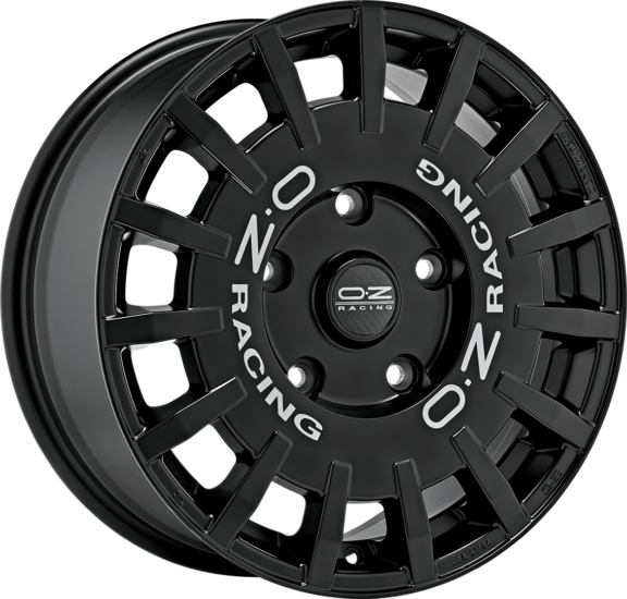 OZ RALLY RACING VAN 18X7.5 ET48 5X160 MATT BLACK SILVER LETTERING