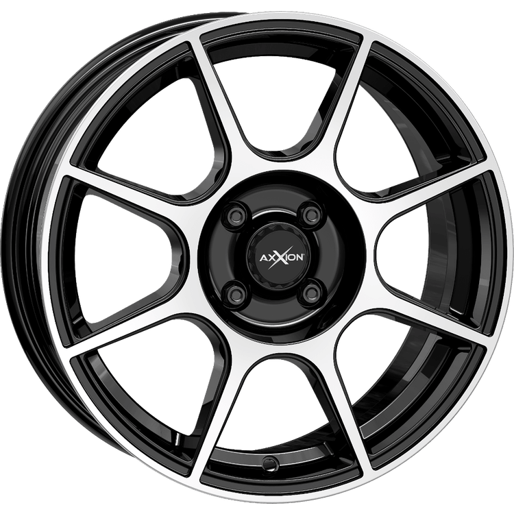 Axxion X2 16x6.5 ET38 4x100 Schwarz Hochglanzpoliert
