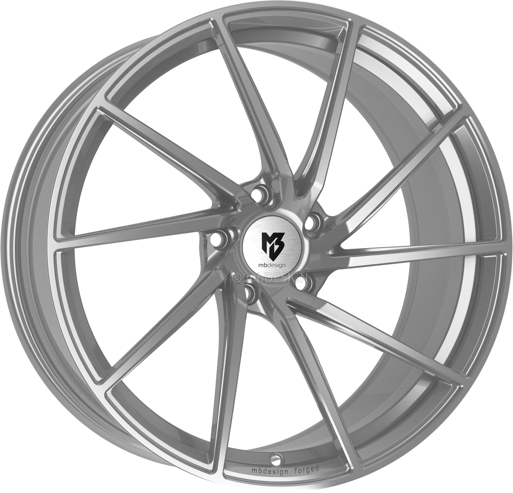 mbDESIGN SF2 19x9 ET42 5x112 Argent Brillant