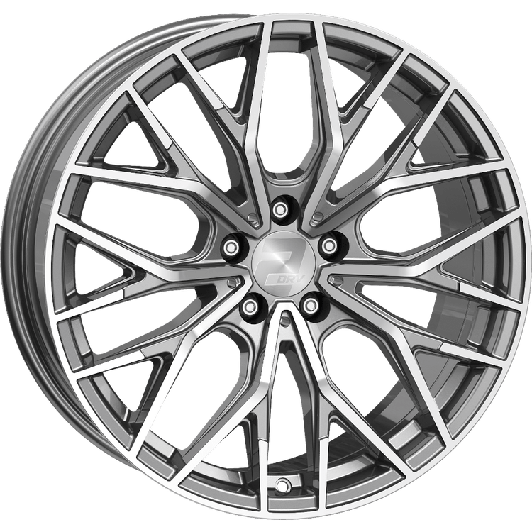 2DRV WH37 18x8 ET30 5x112 Gris Daytona Poli Haute Brillance