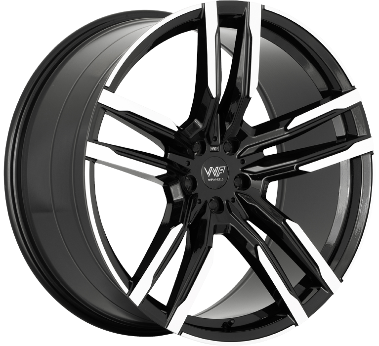 WP Wheels 869 22x9.5 ET30 5x112 Glanz-Schwarz Frontpoliert
