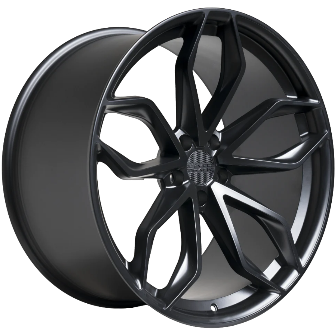 Haxer HX011 22x10 ET40 5x120 Black Half Matt