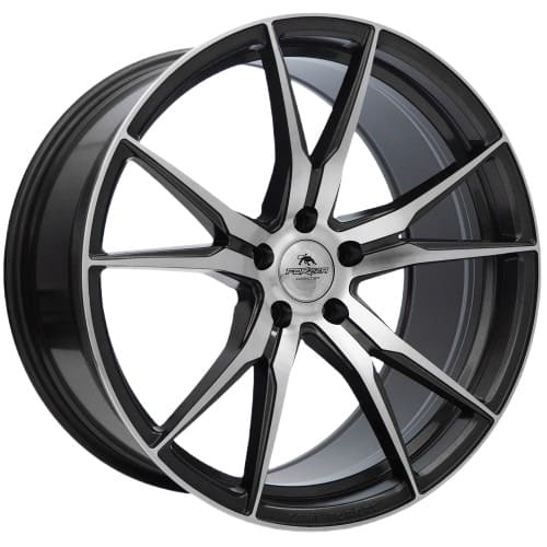 Forzza Wheels Ultra in Grey Face Machined Farbe