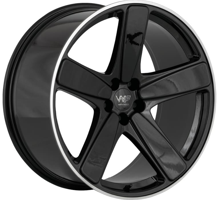 WP Wheels 693 in Glanz Schwarz Randpoliert Farbe