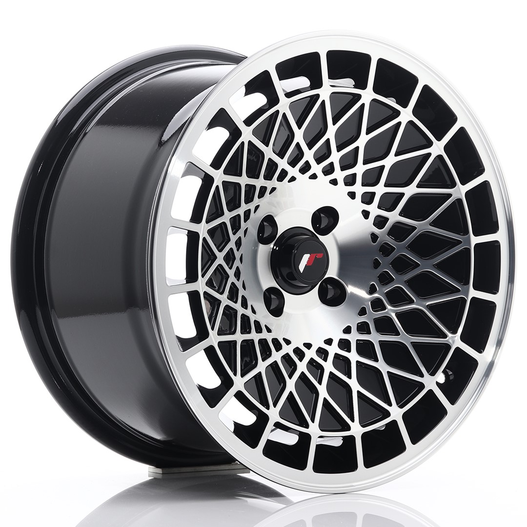 Japan Racing JR14 16x9 ET10 4x100 Gloss Black Machined Face