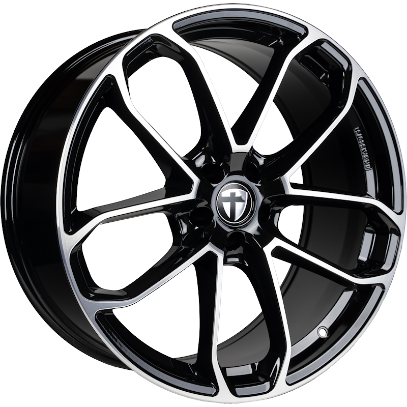 Tomason AR2 22x10 ET20 5x112 Black Polished
