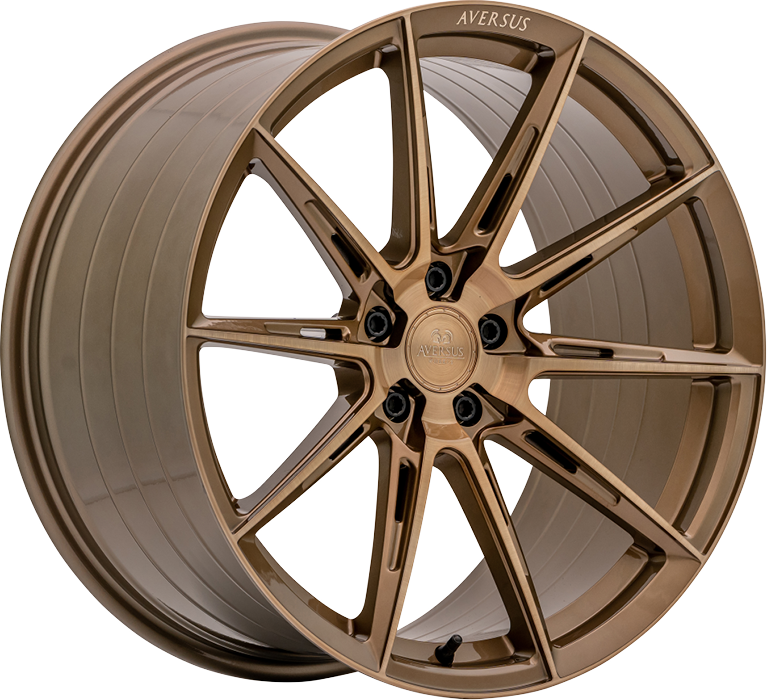 Aversus VOLCANO 20x9 ET32 5X112 Gloss Bronze Gold Brushed