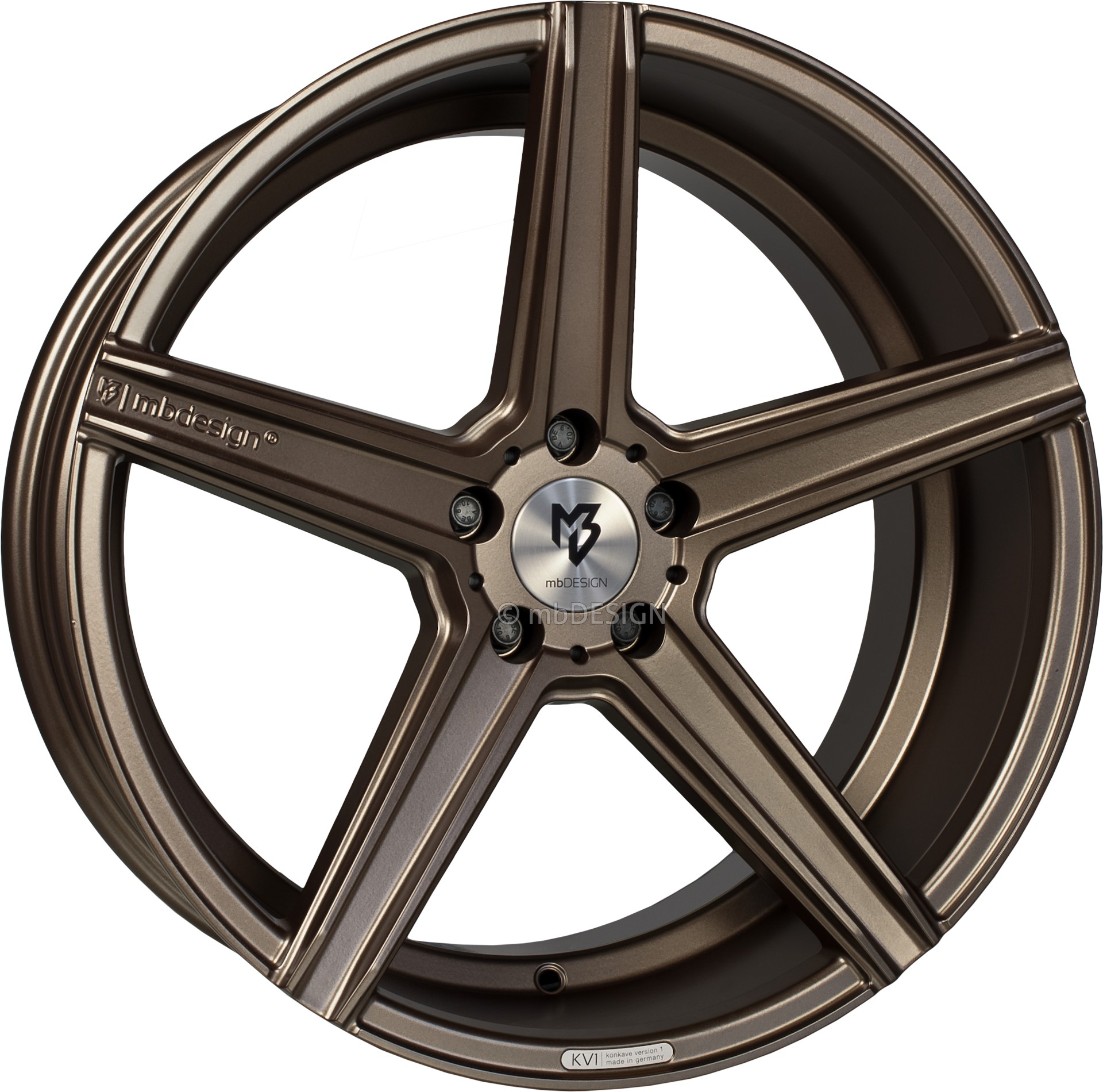 mbDESIGN KV1 20x9 ET34 5x112 Bronze Seidenmatt