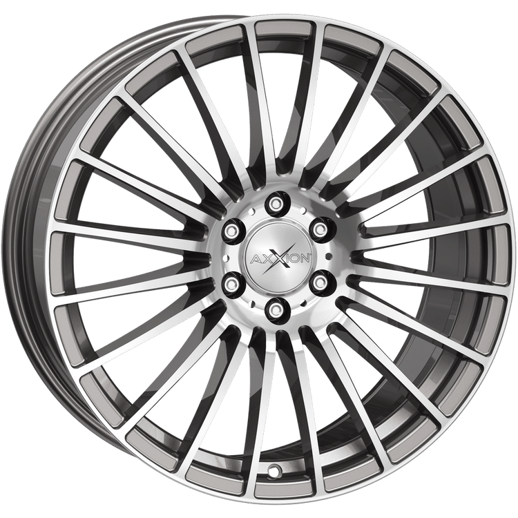 Axxion AX5 18x8 ET45 5x112 Daytona Grau Hochglanzpoliert