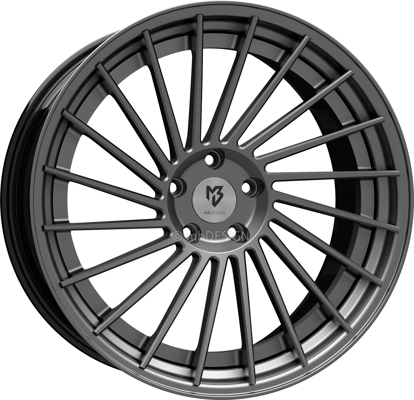 mbDESIGN VR3.2 20x10.5 ET47 5x120 Grau Matt/Grau Matt