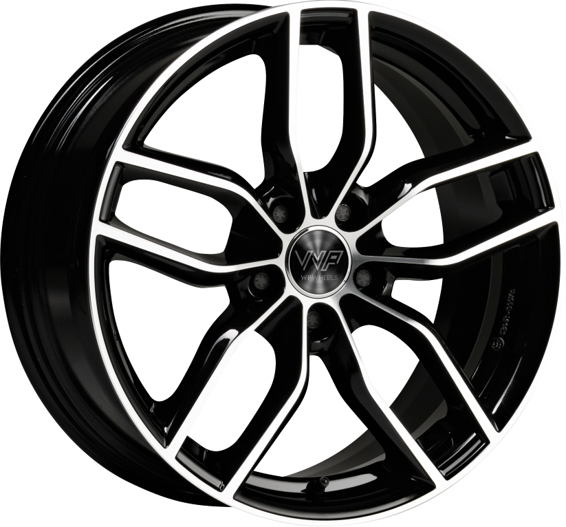 WP Wheels 039 19x8.5 ET40 5x112 Glanz-Schwarz Frontpoliert