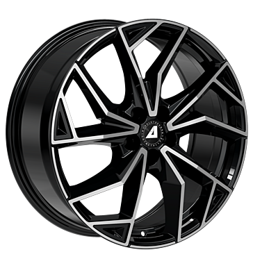 Alutec ADX.02 17x7 ET48 5x108 Noir Diamant Poli Face Avant