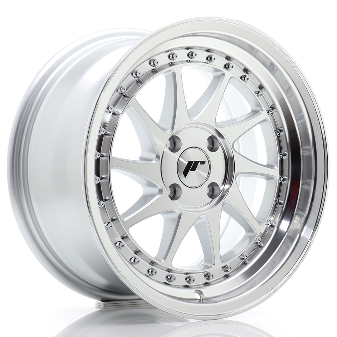 Japan Racing JR26 16x8 ET30 4x100 Silver Machined Face