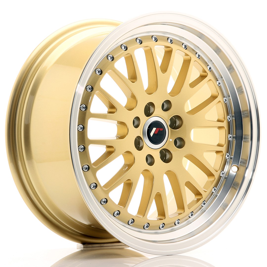 Japan Racing JR10 17x8 ET35 4x100/114.3 Gold Machined Lip