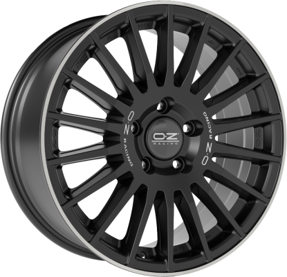 OZ RALLY DESERT 18x8 ET48 6x139.7 Matt Black Silver Let. Diamond Lip