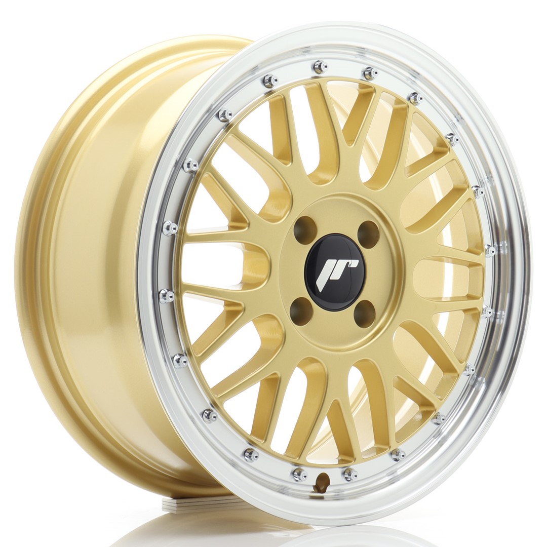 Japan Racing JR23 16x7 ET20 4x100 Gold Machined Lip