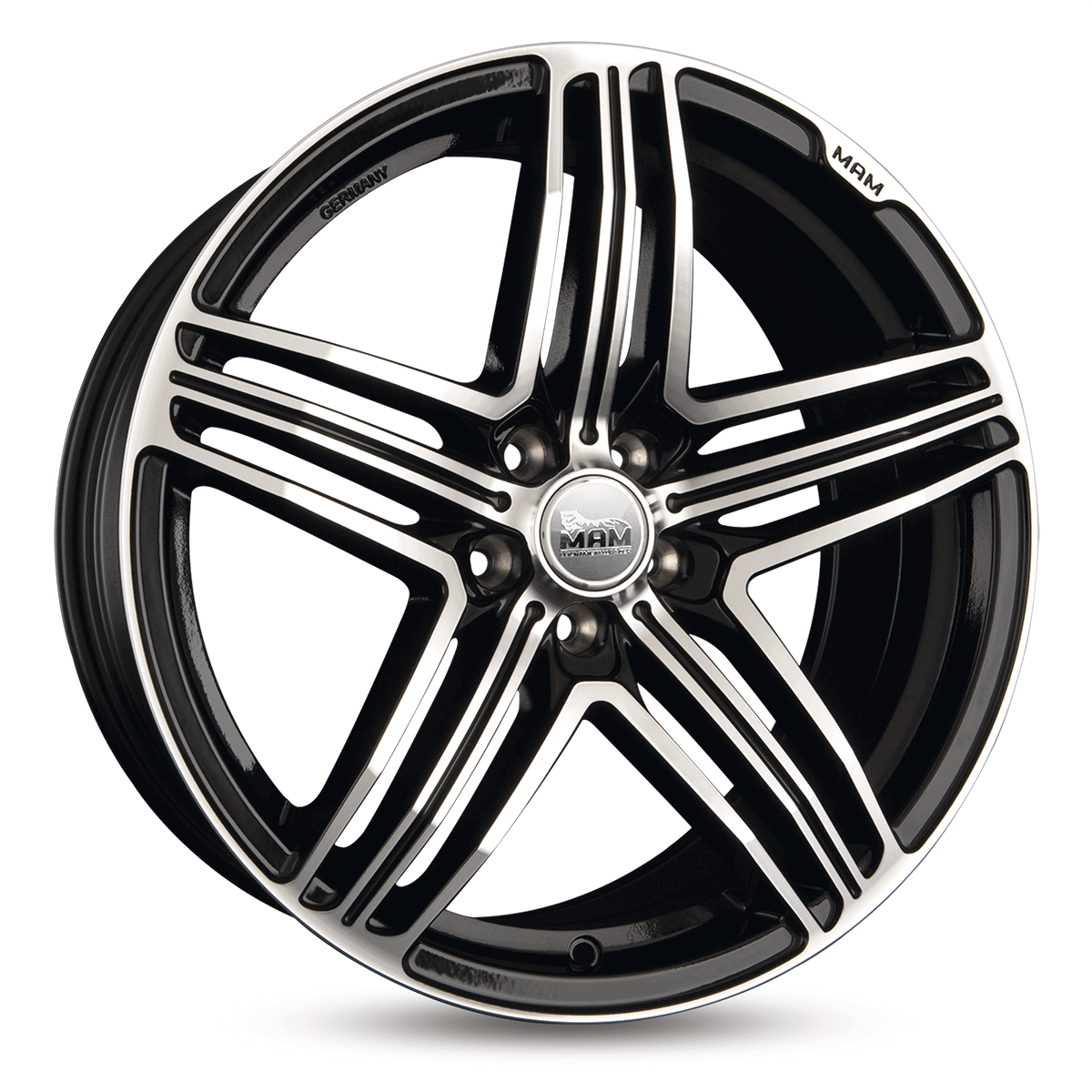 MAM Felgen 11 18x8 ET40 5x105 Black Front Polish