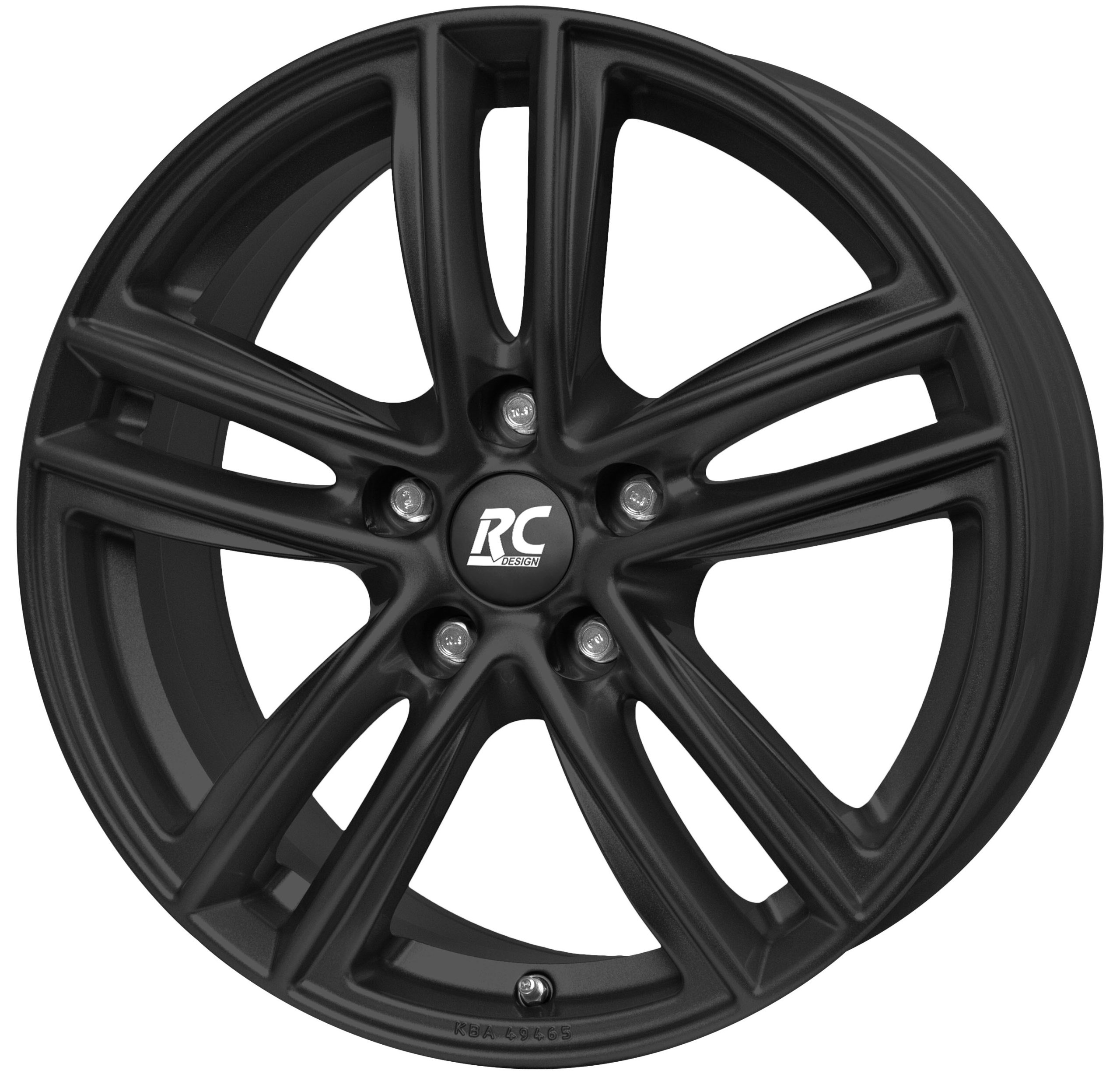 RCDesign RC27 16x6 ET45 5x114.3 Schwarz Klar Matt (SKM)