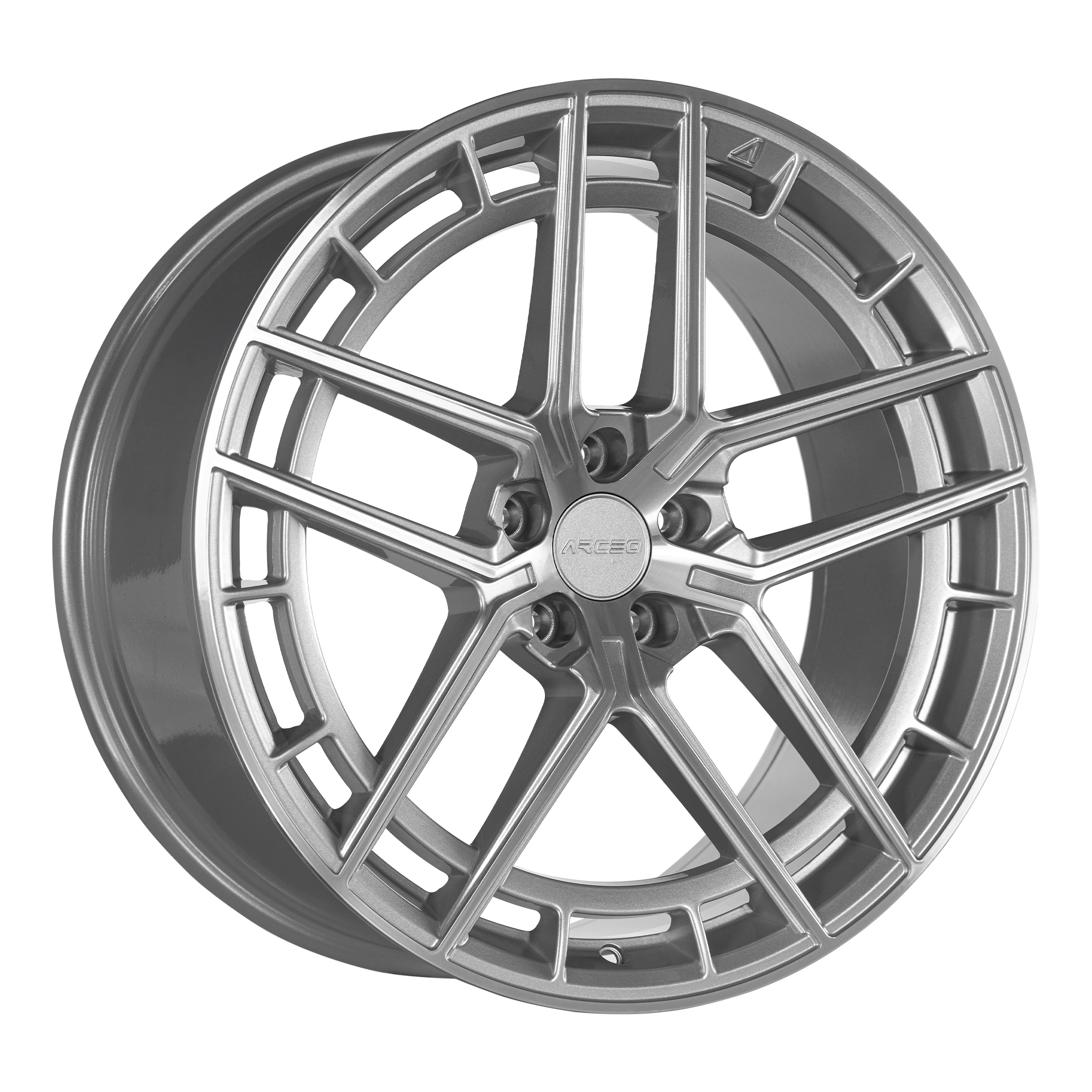 Arceo VIENNA 20x9.5 ET40 5x114.3 Silver Diamond