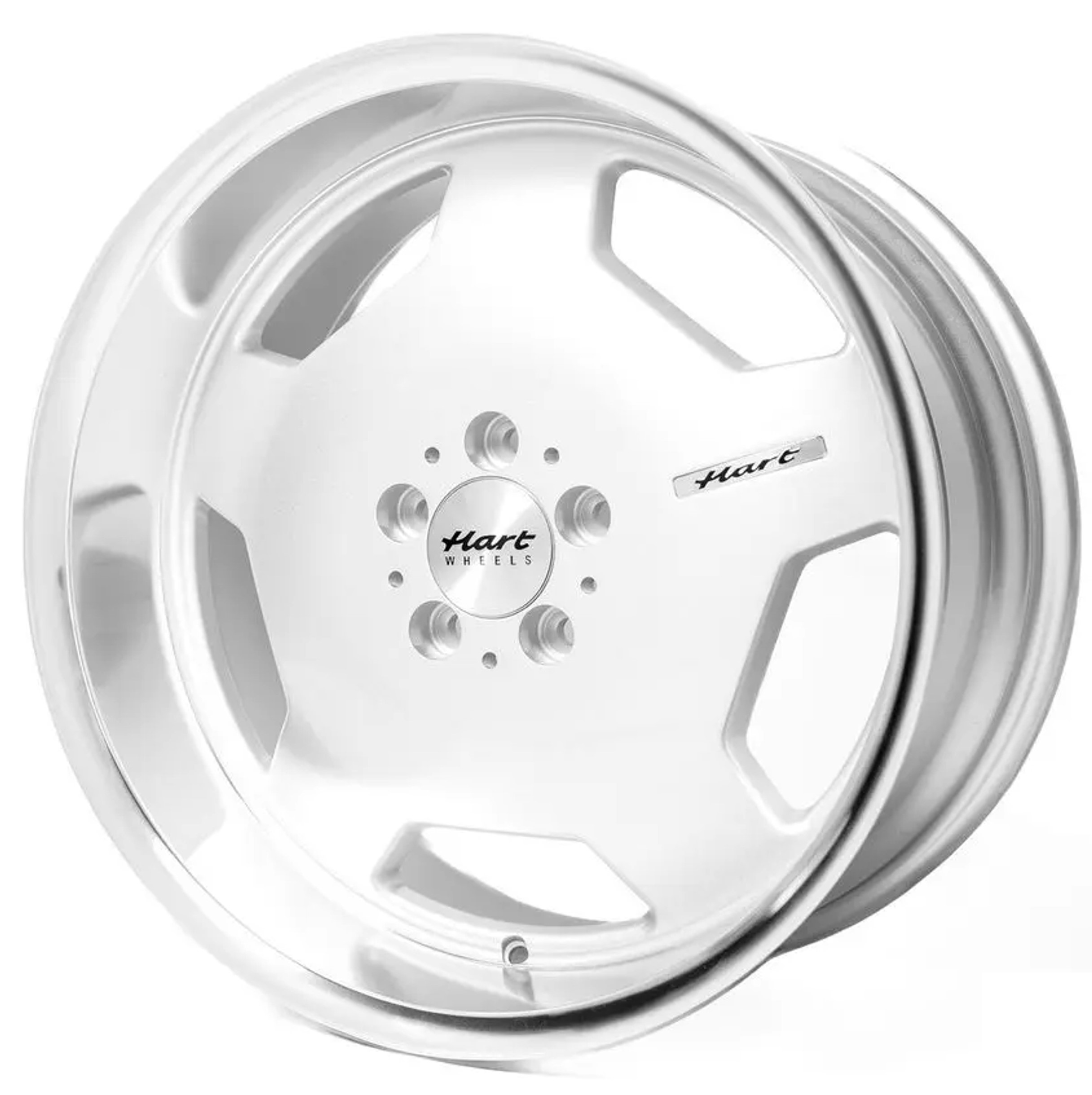 Hart HR85 19x8.5 ET35 5x112 Silver Face And Diamond Cut Lip