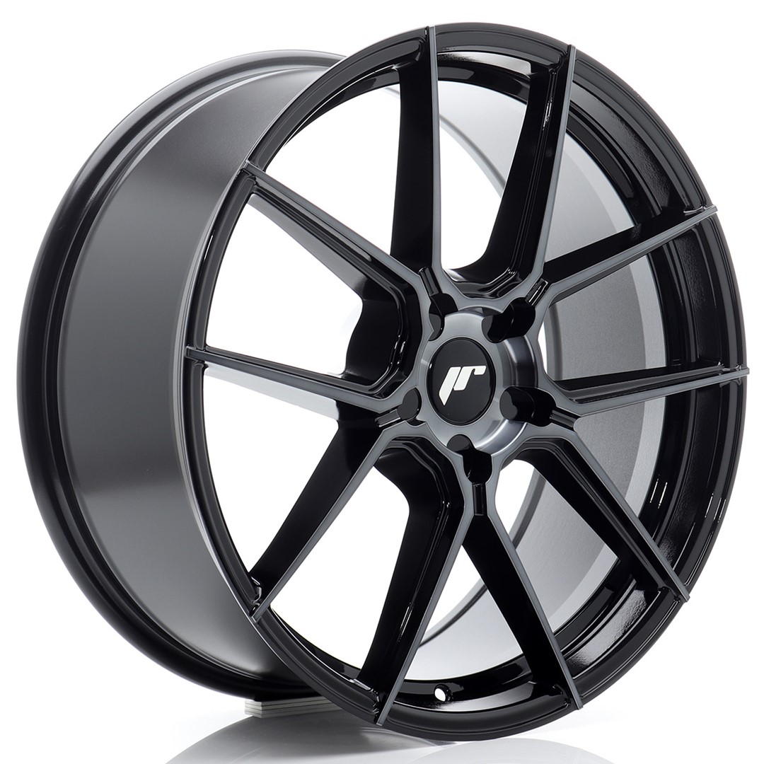 Japan Racing JR30 20x8 ET20-40 Finitura Nera Lavorata a Macchina (ET e PCD liberamente selezionabili)