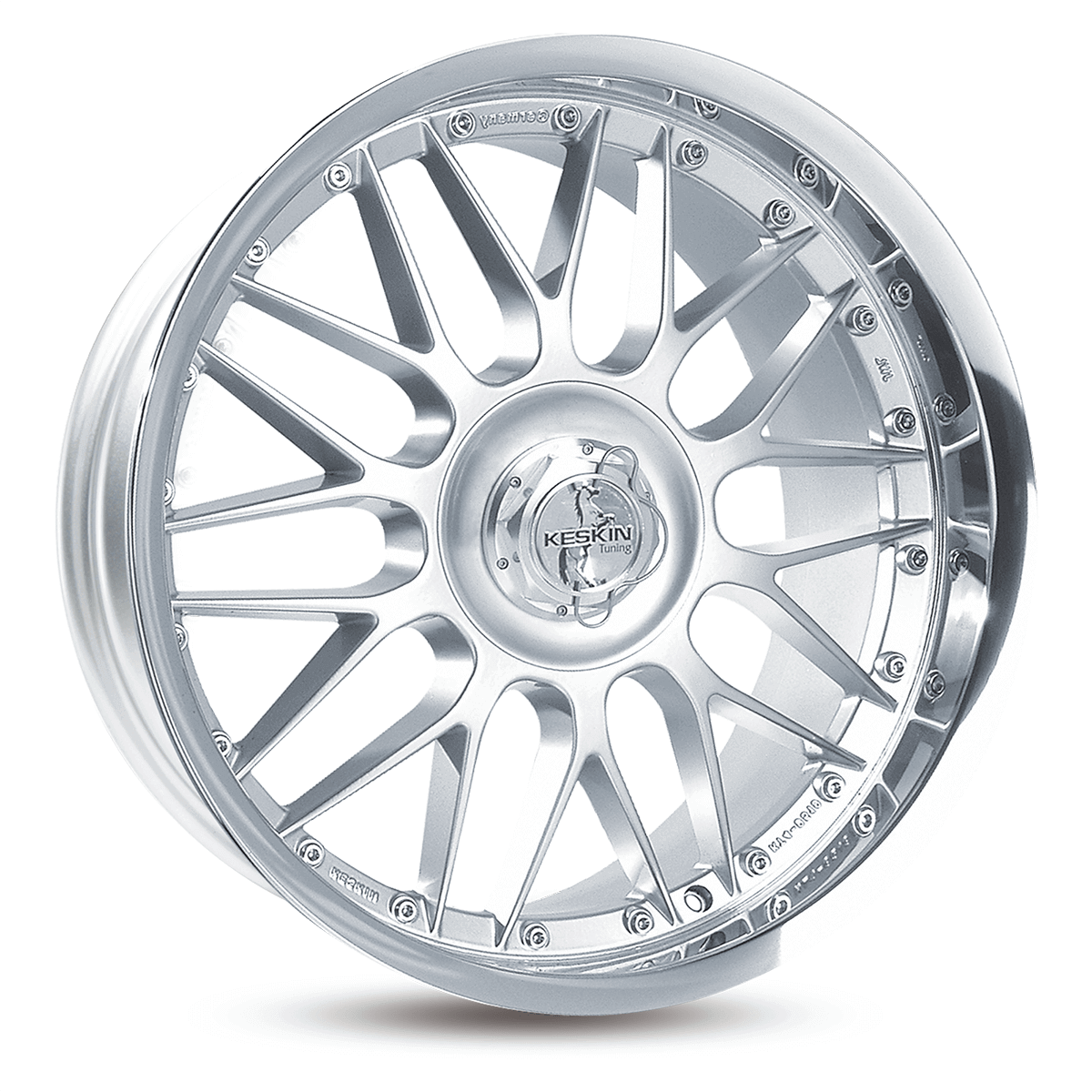 Keskin KT4 18x9.5 ET25 4x100/108 Silver Lip Polish