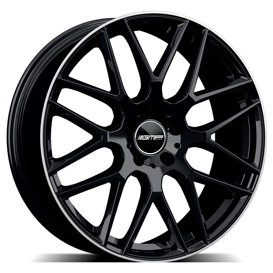 GMP BERGHEM 18x8 ET45 5x112 Black Diamond Lip