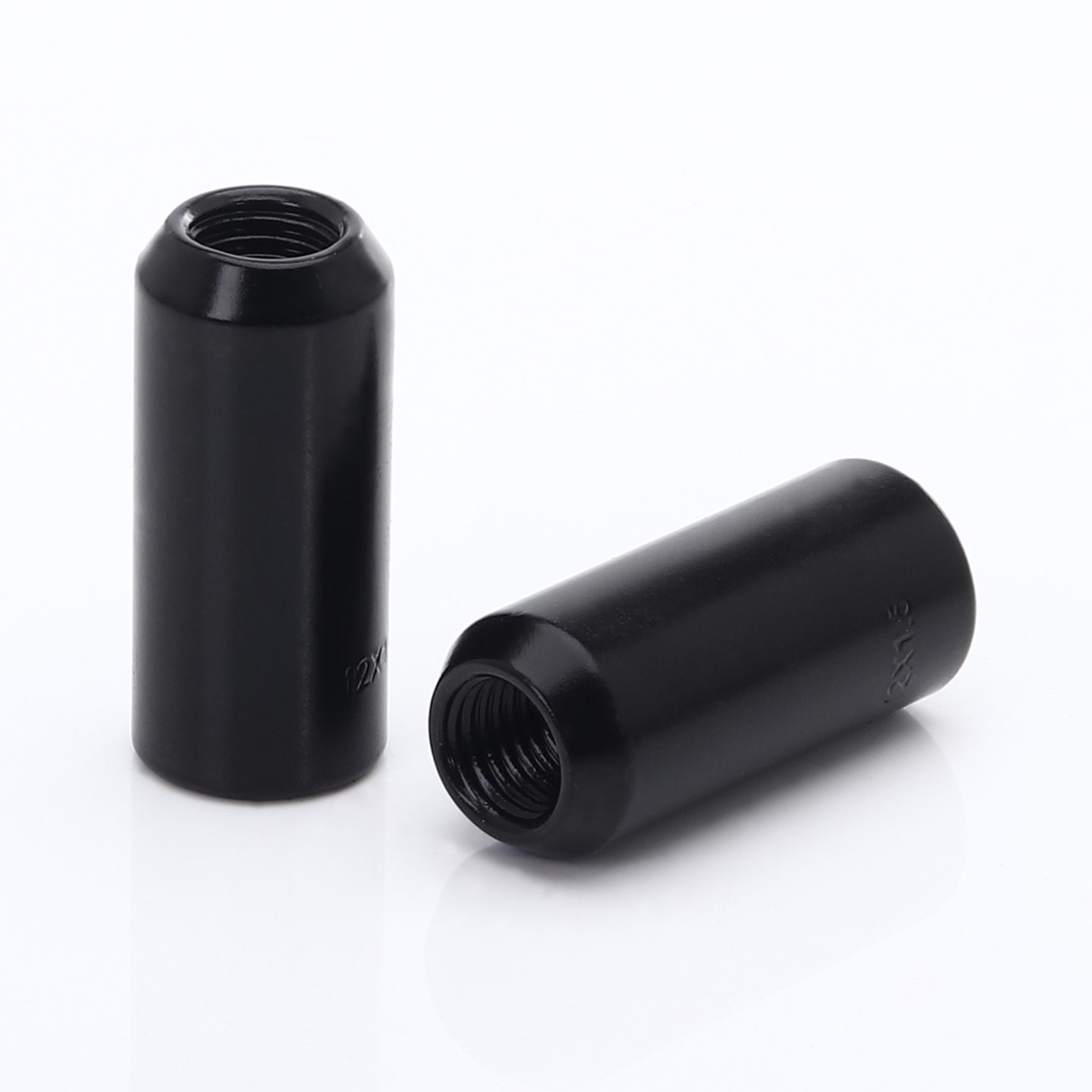Radmutter schwarz Set 20Stk. 45mm 12x1.25 Imbus + Key
