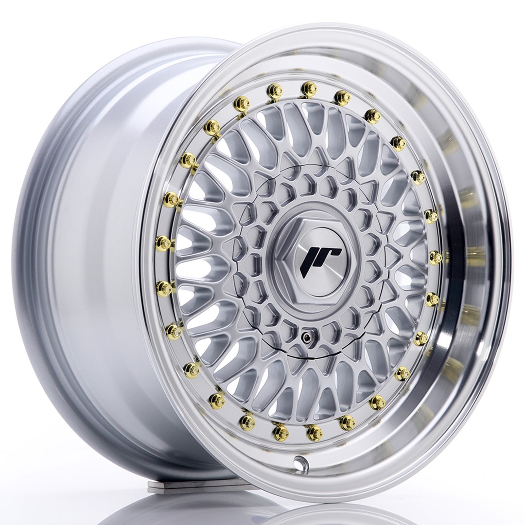 Japan Racing JR9 15x7 ET20 4x100/108 Silver Machined Lip