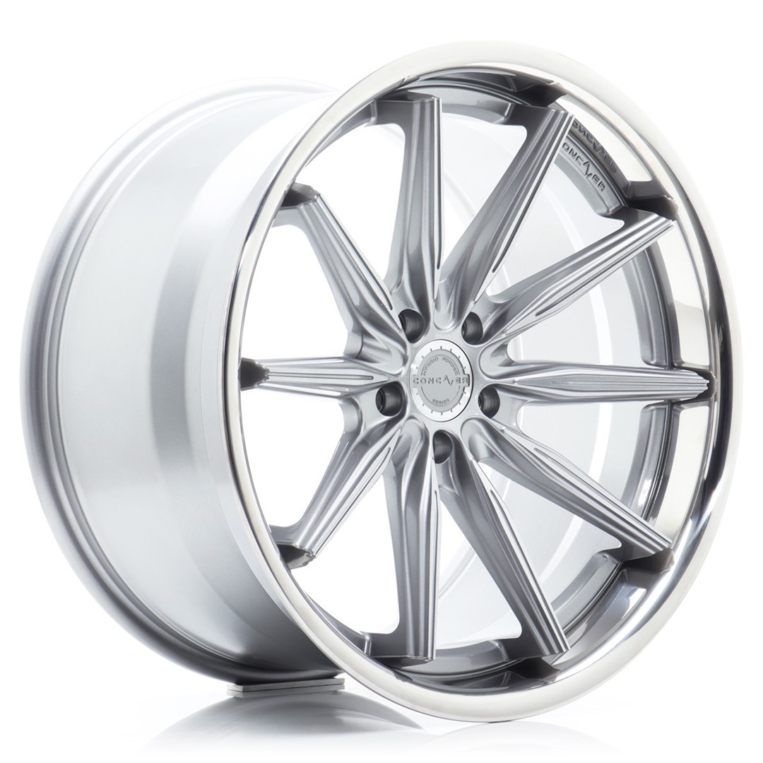 Concaver CVR8 21x10.5 ET10-46 Titane Brossé (ET et entraxe sélectionnables librement)