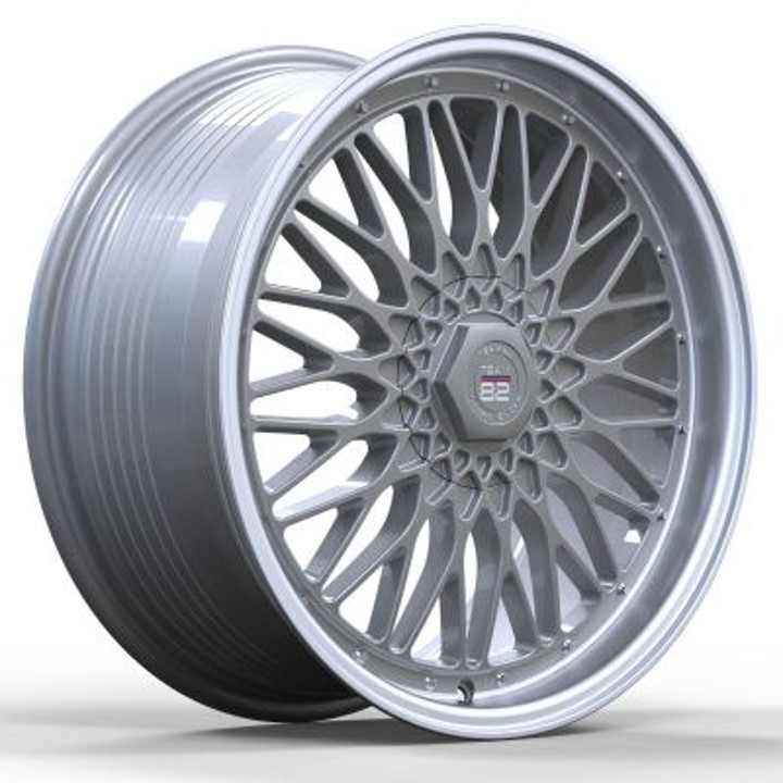 Team82 SI616 18x8.5 ET35 5x112/5x120 Silver Machined Lip