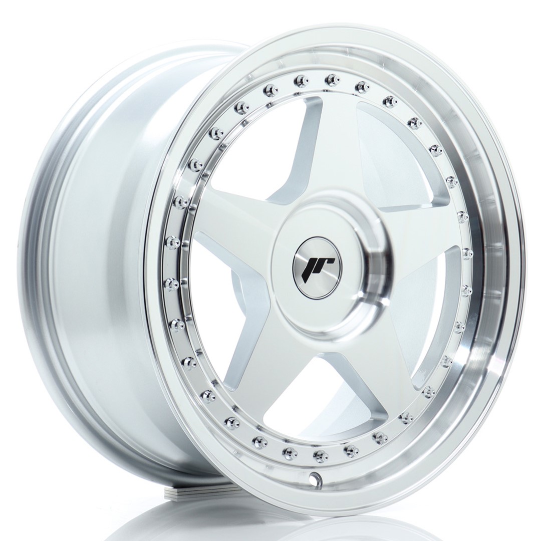 Japan Racing JR6 17x8 ET20-35 Silver Machined Face (ET und LK frei wählbar)
