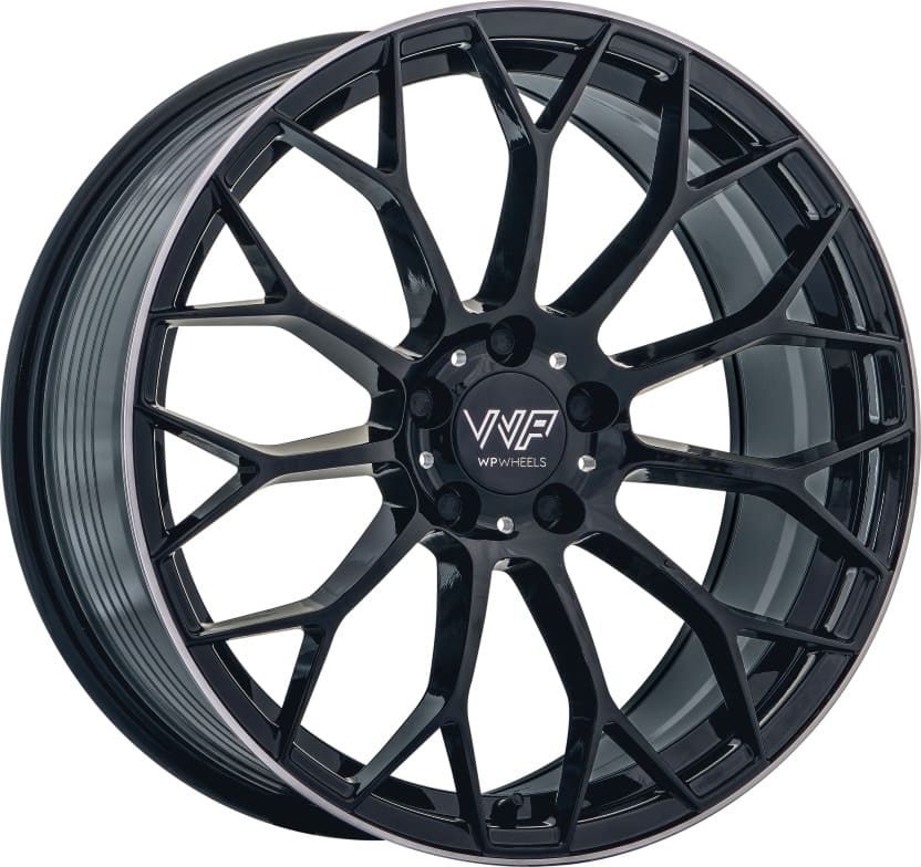 WP Wheels 004 in Glanz Schwarz Randpoliert Farbe